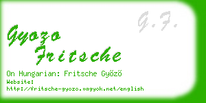 gyozo fritsche business card